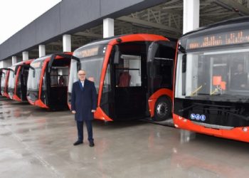 Başkan Ergün Elektrikli Otobüsleri Test Etti