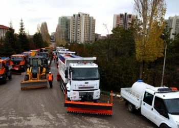 Çankaya 620 Personel ve 51 Aaraçla Karla Mücadeleye Hazır
