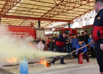 İtfaiye’nin Yangın Eğitimleri Devam Ediyor