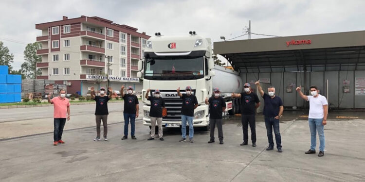 Sonkaya Petrol, bayimiz Mertsan’dan 3 adet DAF XFFT480 Super Space