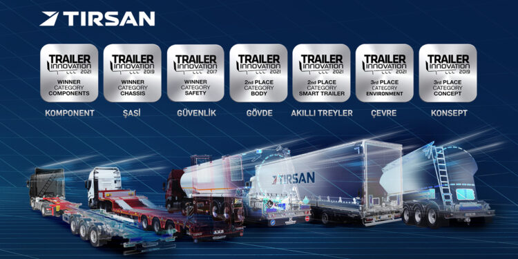 Tırsan 2021 Avrupa İnovasyon Ödülleri’nde 4 Ödül Birden Kazandı